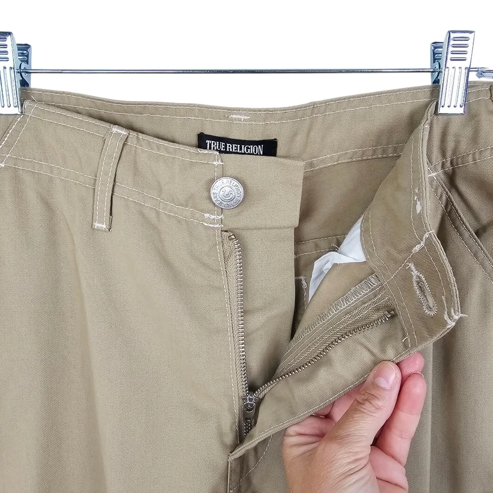 True Religion Men's Travertine Tan Cargo Pants #108335 NWT